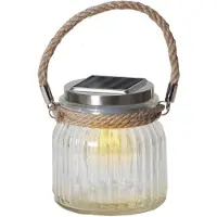 Star Trading Led tafellamp Jar van glas