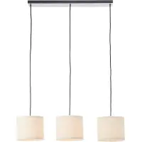 Brilliant Creme hanglamp Teddy 3-lichts