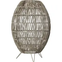 Star Trading Linde Floor Lamp Shade 46 Cm Gray - Vloerlampen buiten Rotan Beige - 092-06