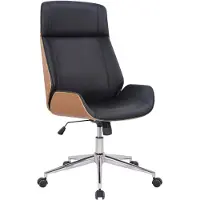 CLP Varel Bureaustoel - Ergonomisch - Voor volwassenen - Kunstleer - natura/zwart
