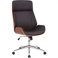 CLP Varel Bureaustoel - Ergonomisch - Voor volwassenen - Kunstleer - walnoot/bruin