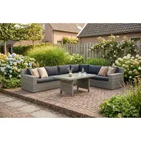 Garden Collections Amico/Napoli dining loungeset 5-delig