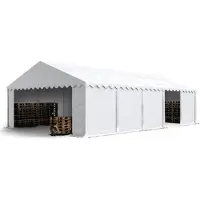 Sonstiges Opslagtent 5x10 m met ritssluitingen - 2,0m zijwandhoogte, PVC 700, wit