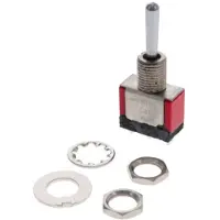 C & K Switches 7105L41D9AV2QE2 Toggle Switch 7000 Series 120 V/AC, 28 V/DC 5 A 1x (aan)/uit/(aan) 1 stuk(s) Bulk