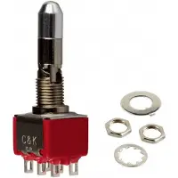 C & K Switches 7201K2ZBE Toggle Switch 7000 Series 20 V/AC, 20 V/DC 2x aan/aan 1 stuk(s) Bulk