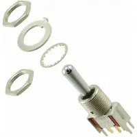 C & K Switches 7105TPV3BE Toggle Switch 7000 Series 20 V/AC, 20 V/DC 1x (aan)/uit/(aan) 1 stuk(s) Bulk