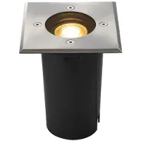 SLV LED Grondspot Vierkant | 1X GU10 Max 6W Dimbaar IP67 | SOLASTO