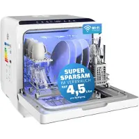 Monzana Vaatwasser – 6 Programma’s & 4,5 l Reservoir – 840 W – 46 x 45 x 44 cm – Wit
