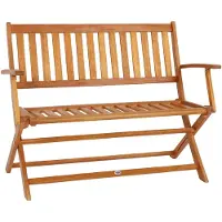 Casaria Tuinbank Eucalyptushout 120x55x90cm FSC-gecertificeerd