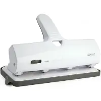 Rapesco Perforator, ALU 40 vier-gaats perforator, 40 vel, wit vereist 30% minder inspanning, ponscapaciteit: 40