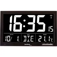 Technoline WS8007 Horloge Radio- Pilotée Noir