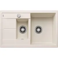 BLANCO METRA 6 S Compact, spoelbak van SILGRANIT in de kleur softweiß (lichtbeige)