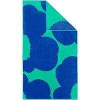 Marimekko Iso Unikko badhanddoek Teal-blue, 100x180 cm