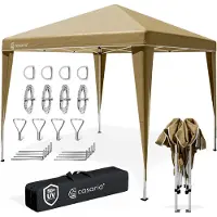 Deuba Paviljoen Capri Beige 3x3m UV-bescherming 50+
