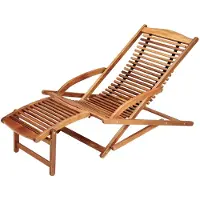 Casaria Ligbed Acaciahout 166x70x70cm incl Kussen