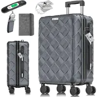 Kesser Reiskoffer met Wielen 84L | Medium Koffer inclusief Paspoorthouder & kofferweegschaal & bagagelabel | Trolley Koffers met TSA Cijferslot - Antraciet