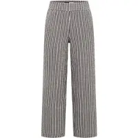 Cecil Dames 7/8 Wide Leg broek in seersucker stof - Bruin - L
