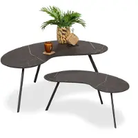 De Bommel Meubelen Salontafel (set van 2) Rein - Marmerlook