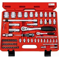 FAMEX Dopsleutel Set- en bitset, 66-delig, Gereedschap Set, 580-16