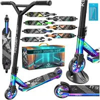 Kesser X-Limit Stuntstep - Regenboog step met PU wielen voor kinderen en volwassenen