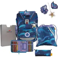 DERDIEDAS ErgoFlex Schooltas set 5-delig blauw