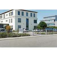 Alberts 676957 Hekpaal met klembeugel, thermisch verzinkt, lengte 2800 mm, 60 x 40 mm