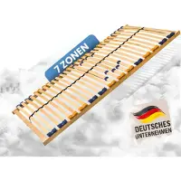 Coemo 7-zone Lattenrost MULTIRA - Houten Lattenbodem met Flexibele Opties, 5-Voudige Hardheidsverstelling, Geschikt voor Alle Matrassen, en Duits Vakmanschap, 90x200 cm, voordelige kit