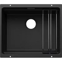BLANCO Etagon 500 - Silgranieten gootsteen, 53x46 cm, met accessoires, zwart 527754