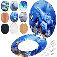 Casaria Wc-Bril met Zacht Sluitingsmechanisme Sealife