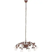 Leuchtendirekt Leuchten Direkt 14491-48 "Mathilda" hanglamp, roestkleurige afwerking, 10x G9 fittingen, 40W, binnenverlichting, IP20