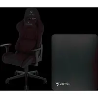 Vortech Essential Gamestoel Zwart + Vloermat Zwart