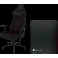 Vortech Pro Gamestoel Zwart + Vloermat