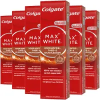 Colgate 6x Tandpasta Max White For Coffee, Tea & Wine 75 Ml