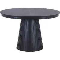 Vente-unique Uitschuifbare eettafel voor 4 tot 10 personen essenfineer - Zwart - LATSURY