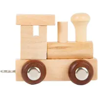 Small Foot - Houten Lettertrein Locomotief - 12 stuks