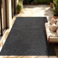 Paco Home In-& Outdoor Balkon Terras Keukenvloerkleed Eenkleurig Gemêleerd Patroon 240x340 cm