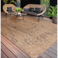 Paco Home Buiten Vloerkleed Voor Binnen En Buiten Balkon Terras Keuken Wasbaar Eenkleurig 120x160 cm