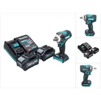 Makita TW 004 GM2 accu-slagmoersleutel 40 V max. 1/2" 350 Nm XGT borstelloos + 2x accu 4,0 Ah + oplader