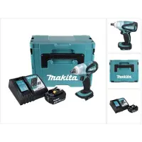 Makita Boormachine + slagboor, DTW 251 RF1J Accu-slagmoersleutel 18 V 230 Nm 1/2" + 1x accu 3.0 Ah + lader + Makpac (Oplaadbare batterij)