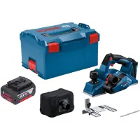 Bosch GHO 18V-26 Professionele accuschaafmachine 18 V 2,6 mm borstelloos + 1x accu 4.0 Ah + L-Boxx - zonder oplader