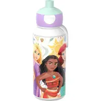 Mepal Pop-up drinkfles Campus - 400 ml - Sluit goed af - Drinkbeker voor kinderen - Princess Power