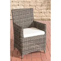 CLP Fontana Stoel - 5mm Wicker grijs gevlekt gebroken wit