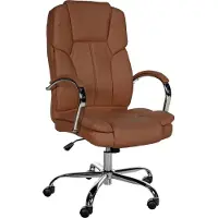 CLP XXL BIG Xanthos Bureaustoel - Voor volwassenen - Ergonomisch - Met armleuningen - Kunstleer - licht bruin