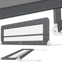Kesser bedhekje - Kinderbedhek - Bedhek - Babybedhek Valbeveiligingsbed voor Bed & boxspring - 100 cm, Donkergrijs