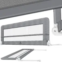 Kesser bedhekje - Kinderbedhek - Bedhek - Babybedhek Valbeveiligingsbed voor Bed & boxspring - 100 cm, Lichtgrijs
