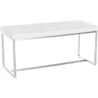 CLP Zitbank Barci, modern, 2-zitsbank met bekleding | Kleur: wit