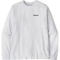 Patagonia Longsleeve Men P-6 Logo Responsibili-Tee White-XL