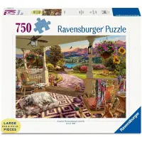 Ravensburger legpuzzel veranda landschap 750 stukjes grote puzzel.