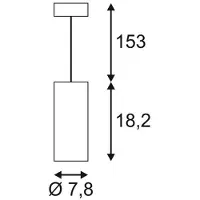SLV Led hanglamp Supros Mini 750 pendel wit