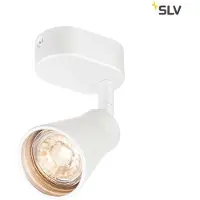 SLV LED Plafond- Wandlamp | 1X GU10 Max 50W | IP20 Dimbaar Wit | AVO